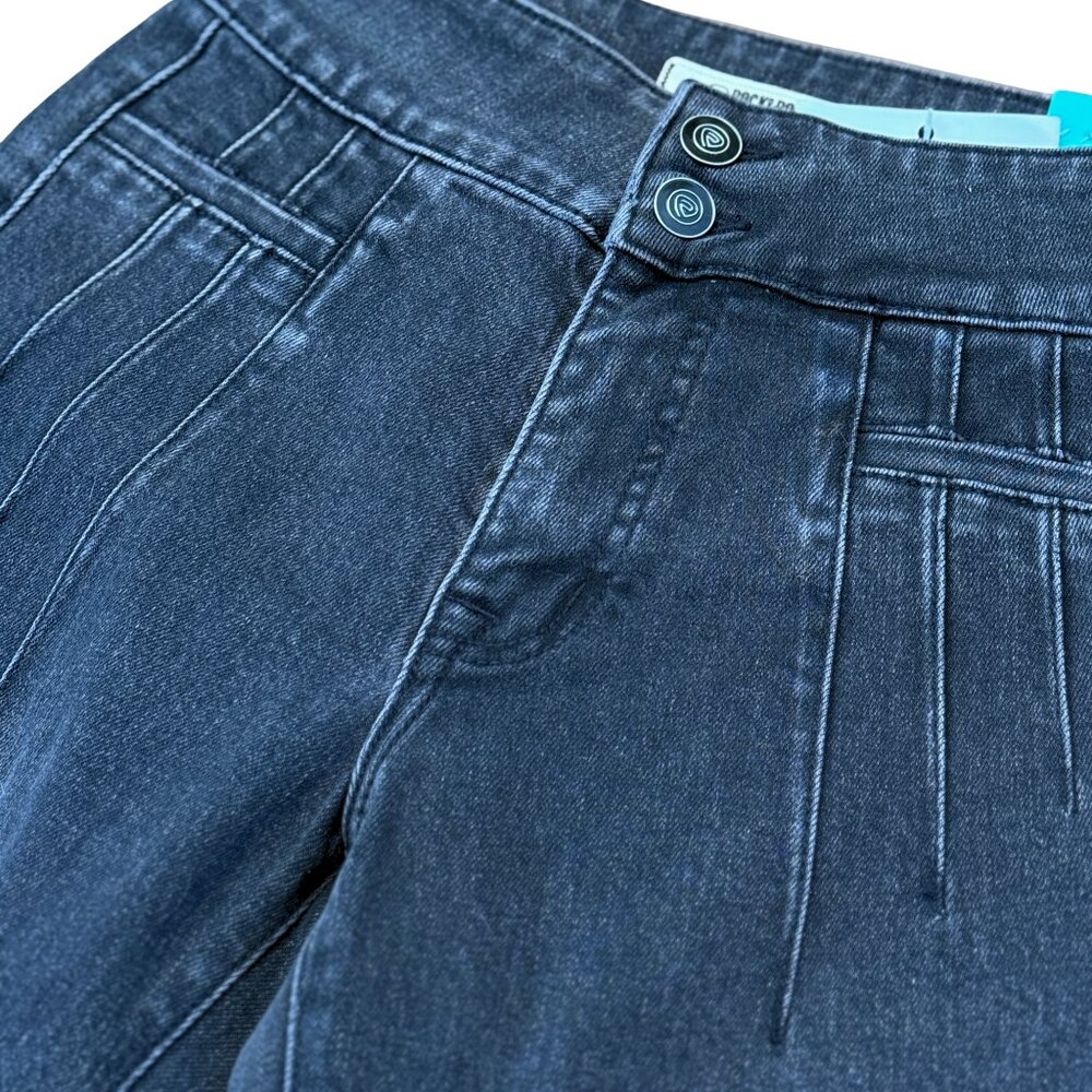 NEW Rock & Roll Denim Highrise Welt Pocket Black Wash Bootcut Jeans – Size 26x3 - Picture 4 of 8